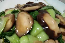 最普通的家常菜：香菇油菜（建议收藏）图片