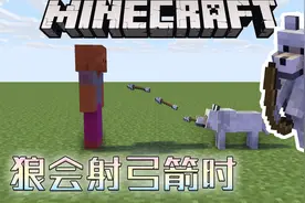 当你看作宠物的狗会射箭将有多可怕，甚至会末影龙吐息，我的世界