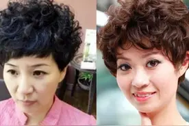 老年人烫发，避开这三个容易显老的细节，既显年轻又有气质图片