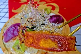彩色冰花锅贴，不用水揉面，养眼又营养，美得像花一样不忍下口图片