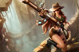 LOL 英雄联盟 皮城女警 凯特琳 无水印皮肤原画图片