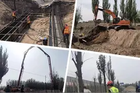 萨大公路一期工程已开工图片