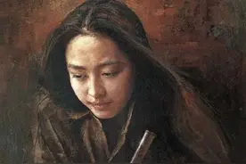 谁家玉笛暗飞声——画家刘文进民国风味女性人物油画作品图片