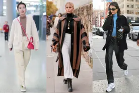 秋季人手必备的"高领打底衫"，用这几种技巧来搭配，咋穿咋美图片