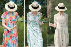 今秋流行棉麻裙：宽松、闲适、随性的文艺范，让你美得独一无二图片