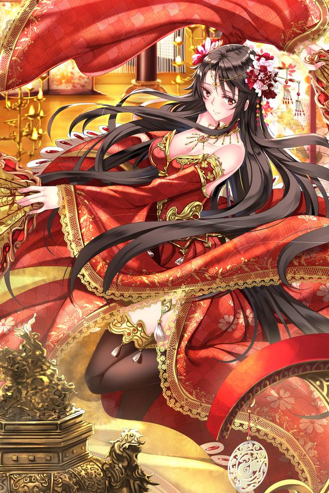 唯美国漫风格《三国罗曼史》游戏卡牌高清原画 女性版三国人物欣赏