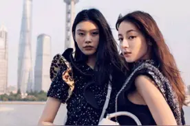 当1米68热巴撞上1米78奚梦瑶，终于见识到赌王儿媳和明星的区别了图片