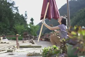 女孩辞掉白领工作回农村，花7万租破烂小院，网友：这不是团队？图片