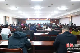 岳塘区召开学习贯彻十九届六中全会精神大会图片
