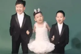 三兄弟拍艺术照火了，中间的小老二秒变小美女，让人大笑图片