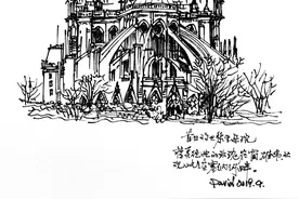 张道江建筑速写赏析图片