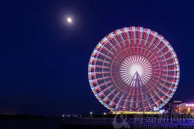琴岛之眼摩天轮 满目海景意境雄奇魔幻浪漫图片