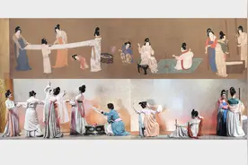 西安唐仕女从壁画走出来 网友：太美了！图片