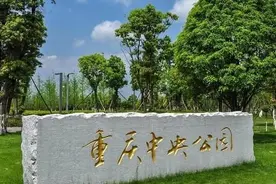 重庆中央公园的“国风”路名图片