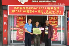 机选+自选 清远彩民喜提603万元大奖图片