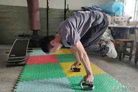 47岁开始学跑酷，杭州50岁大叔会飞檐走墙图片