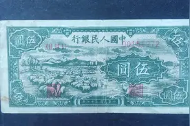 第一版人民币的一些特殊纸张图片