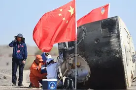洁白的返回舱被大气层烧成炭黑色，里面的人会感到灼热吗？图片