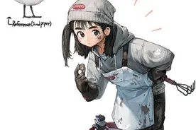 画师将鸟类拟人化，燕子变成帅气的信使，喜鹊竟是哥特萝莉？图片