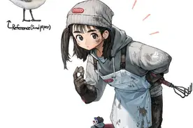 画师将鸟类拟人化，燕子变成帅气的信使，喜鹊竟是哥特萝莉？图片