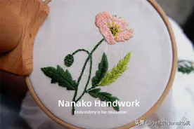 罂粟花朵小刺绣制作教程，绚烂华美之花，却是一把双刃之剑图片