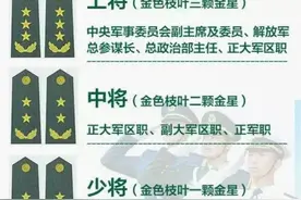 收藏好这几张图片，再也不会分不清军衔大小了图片