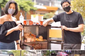 疫期传递爱 泰星Sam多次前往“共享柜”补充物资图片