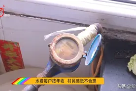 明明有水表却不用，不管几口人，水费都按年收！合理吗？图片