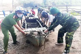 柬方在湄公河三角洲附近扣留2名越南籍非法移民图片