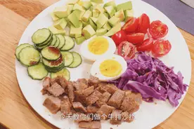 牛油果牛排沙拉图片