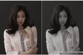 【BLACK PINK】JENNIE《bazaar korea》4月黑白风海报图片
