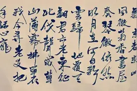 一九六五年毛主席赠给蒋公的词，第一次看到这首词时感慨万千。图片