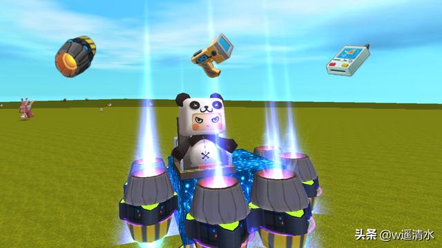 迷你世界 测试服超级更新 拥有飞天能力推进器 能飞行的坐骑天马