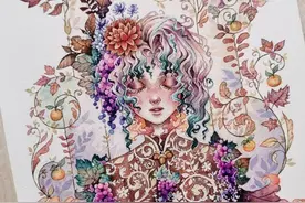 绚丽的精灵少女，插画师Giulia Ghersi 的人物手绘插画作品图片