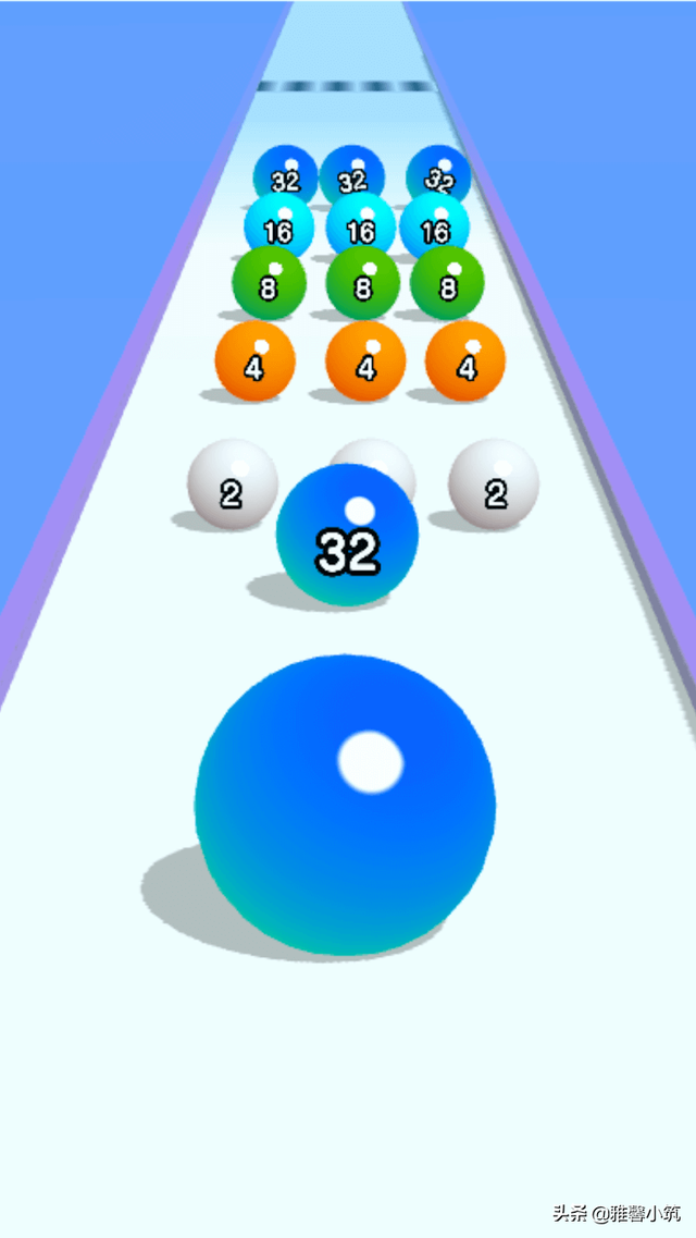 KAYAC益智跑酷手游《BallRun2048》汇聚合成与动作双重玩法
