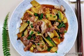家常菜之子姜炒鸡杂，爽脆微辣，营养又美味图片