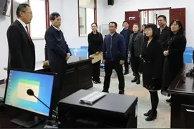 西安中院杜豫苏副院长到高陵法院泾渭法庭调研人民法庭“两化”建设工作图片