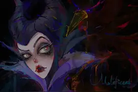 欧美暗黑漫风迪士尼经典角色同人插画图片