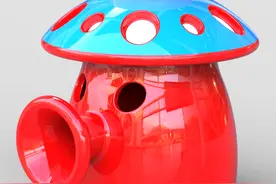 用SolidWorks画一个小喷菇，第一步的草图有点复杂，其他都很简单图片