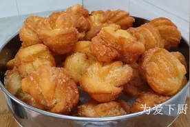 面粉这做法太香了，加4个鸡蛋，做出创意油炸酥，比油条麻花好吃图片