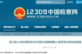 宜川县人民检察院依法对贷款诈骗案嫌疑人袁某某决定批准逮捕图片