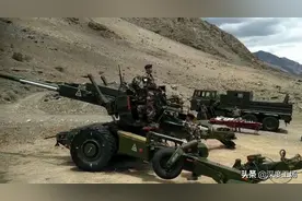 印军山区峡谷炮兵旅现场照，四周都是铁丝网：火炮70度仰角射击图片