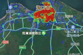 海口、福州、南宁、贵阳、昆明、广州，中午2点热力图对比图片