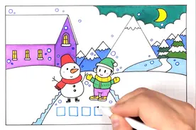 还在担心孩子的手抄报作业吗？冬季主题的视频教程拿走不谢