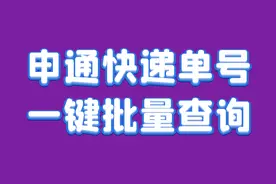 教你如何批量查询申通快递顺丰四通快递单号图片