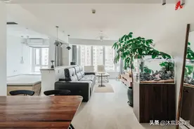 她家看着平淡，但简洁清爽，用窗帘隔出一间卧室，温馨且幸福图片