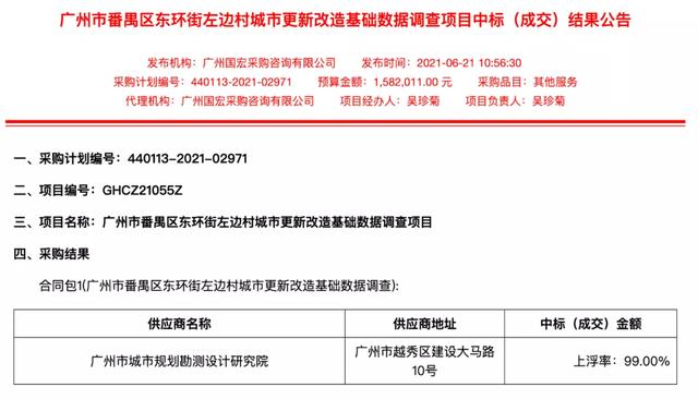 「旧村改造」番禺“十年改造规划”各村汇总（上）