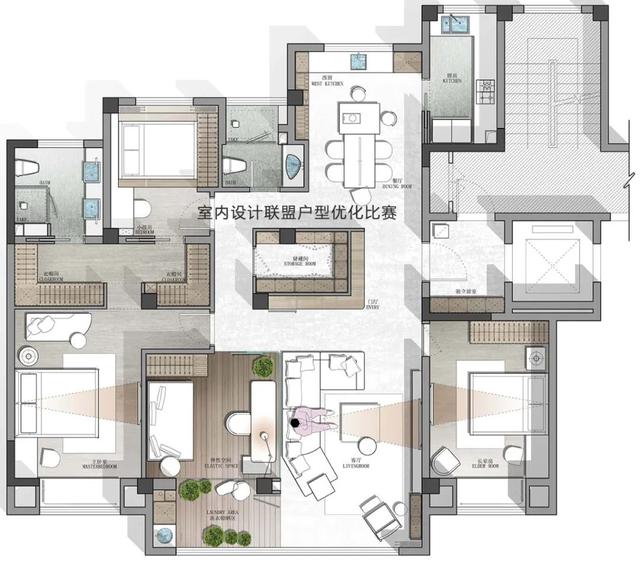 一个户型，两百个设计师，几百个方案，业主：真是太难选了