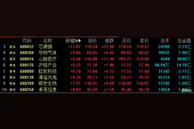 科创板走强，带动科技股全面上涨图片