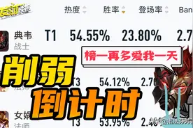 削弱倒计时！典韦最后的辉煌！“中惩流”或将成为中路新势力图片